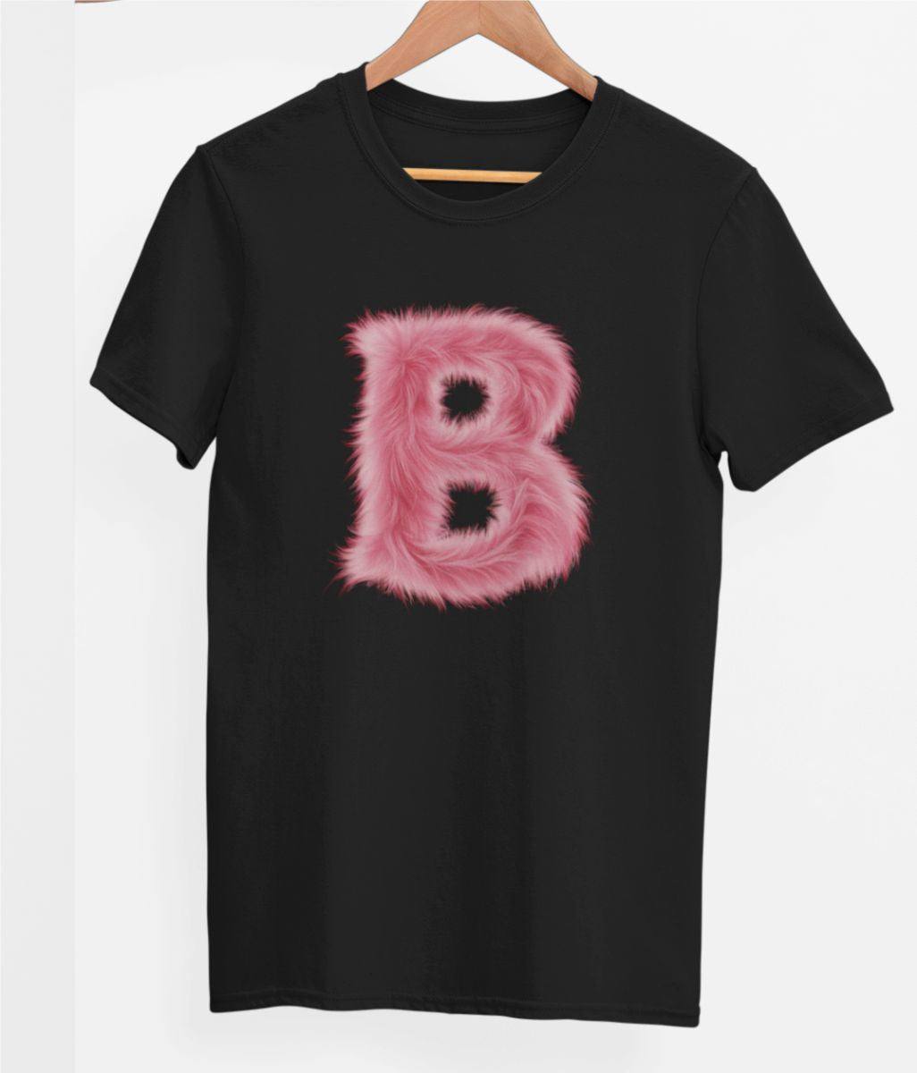 Čierne UNISEX tričko „Písmeno B“