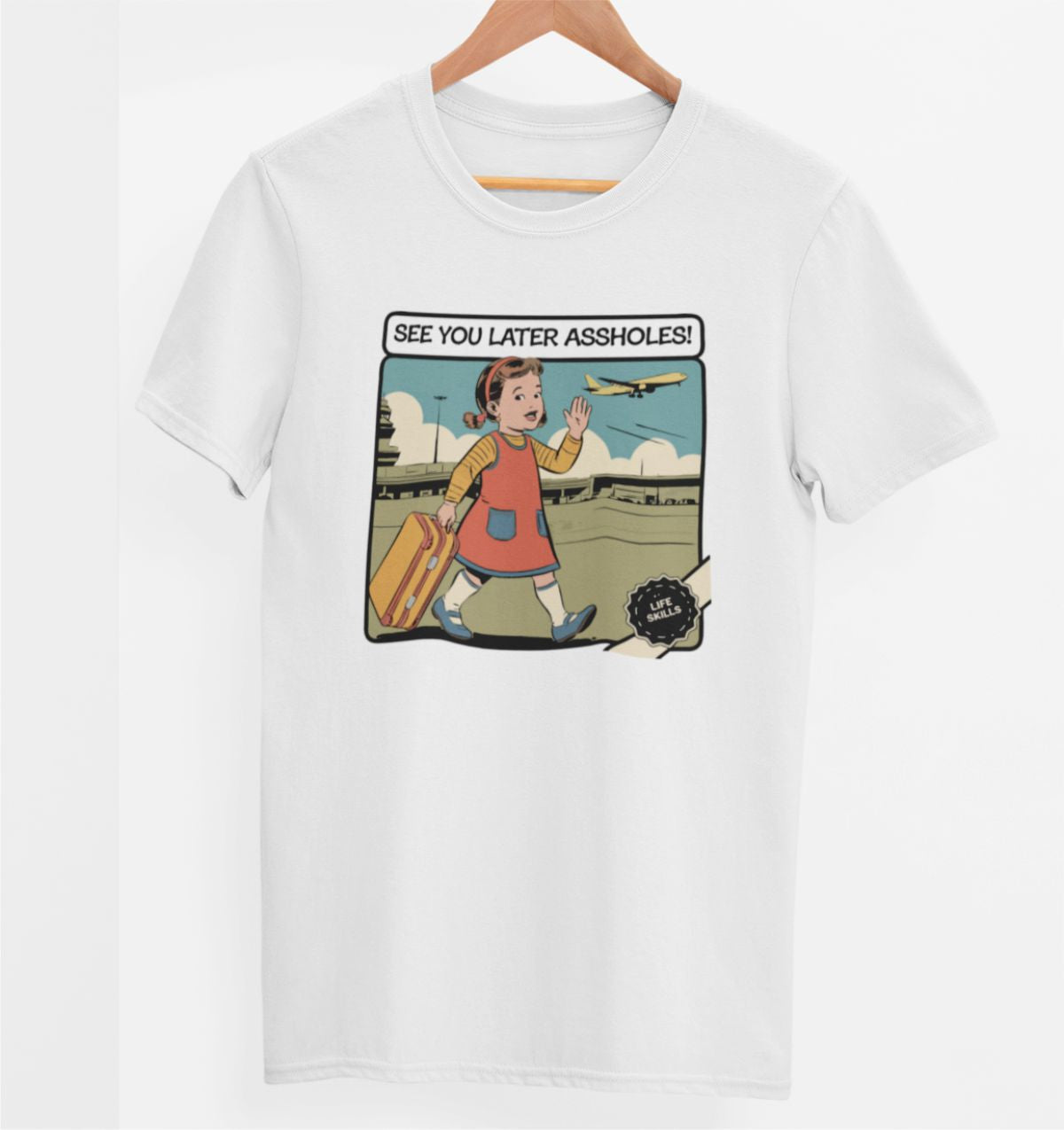Biele UNISEX tričko „Uvidíme sa neskôr“