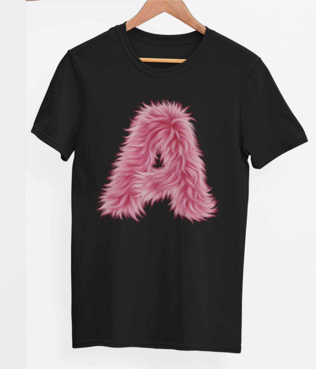 Čierne UNISEX tričko „Písmeno A“