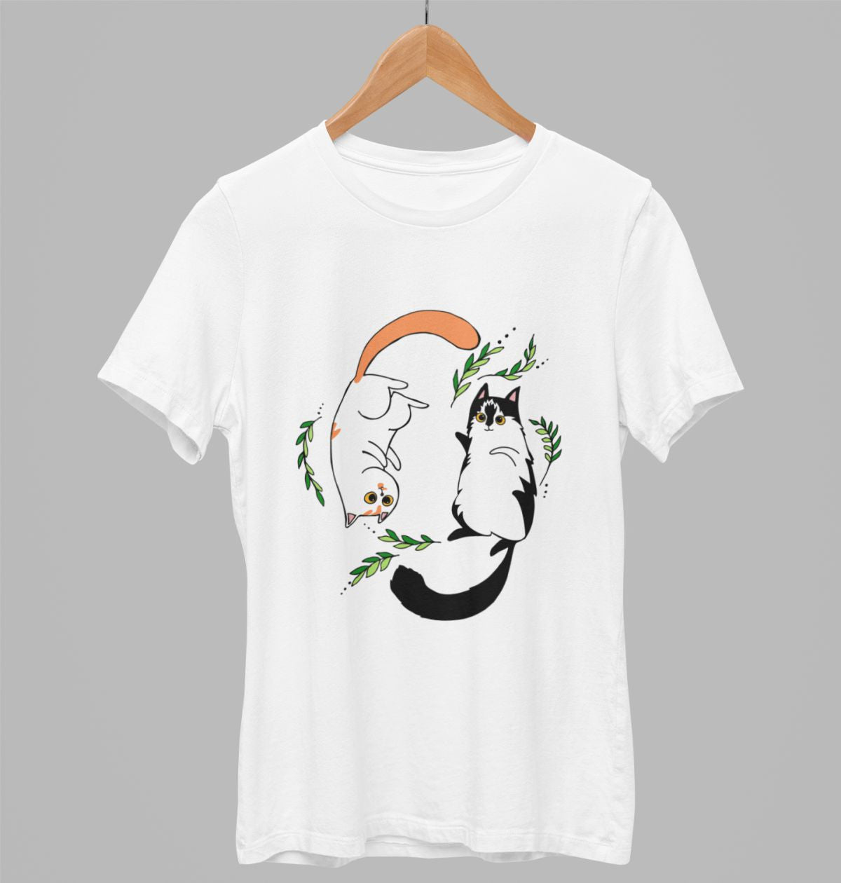 Biele UNISEX tričko „Mačiatka“