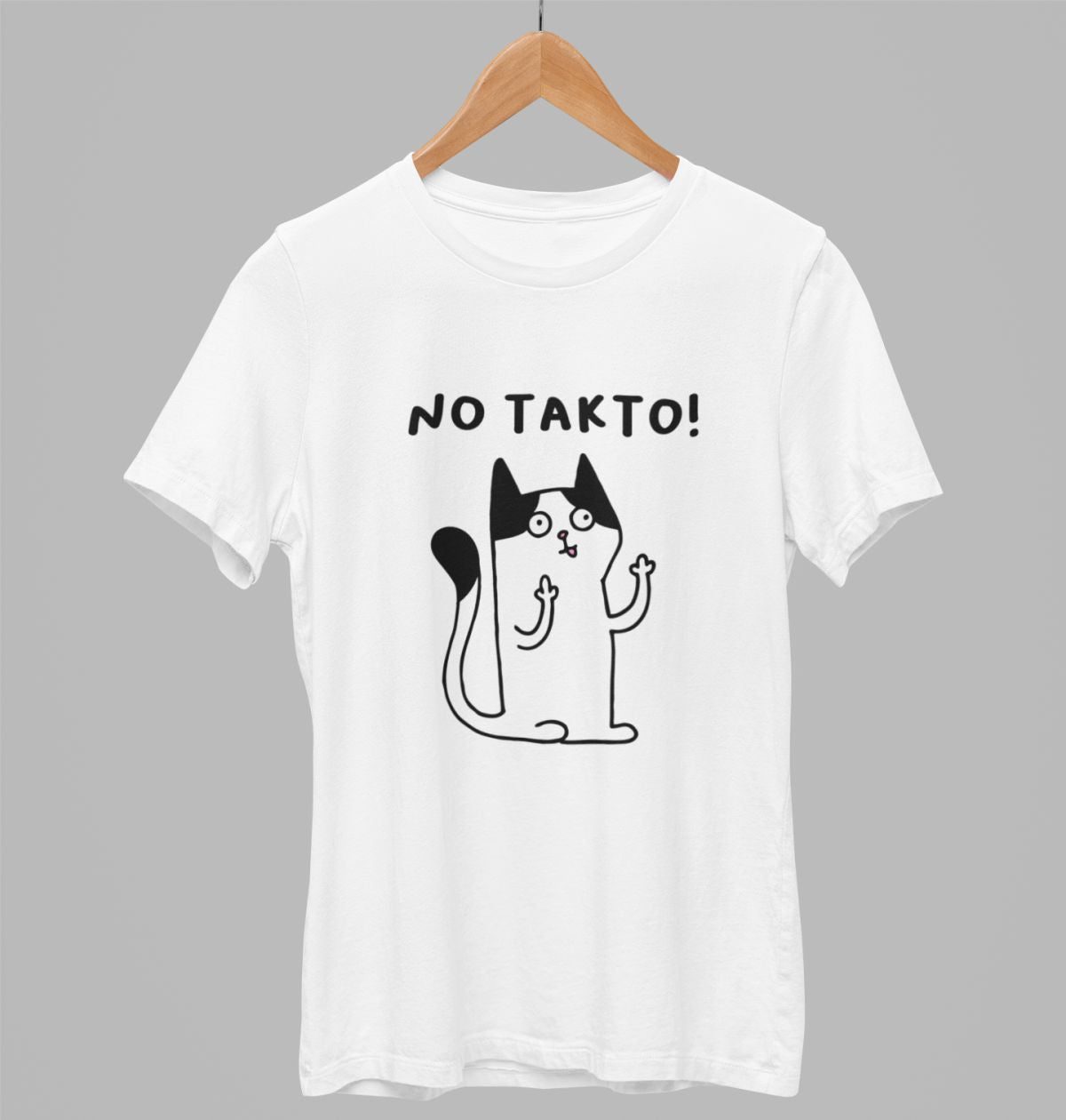 Biele UNISEX tričko „No takto!“