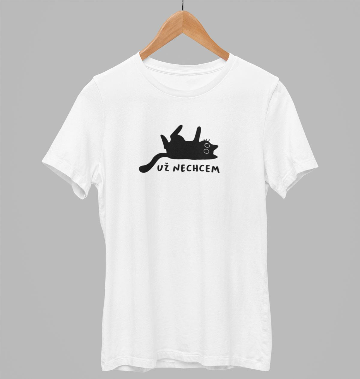 Biele UNISEX tričko „Už nechcem“