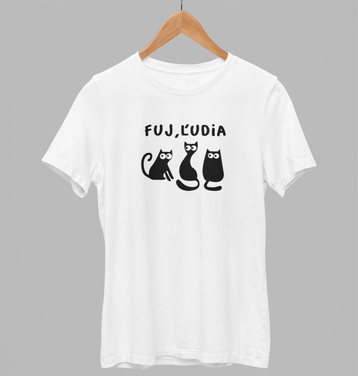 Biele UNISEX tričko „Fuj, ľudia“