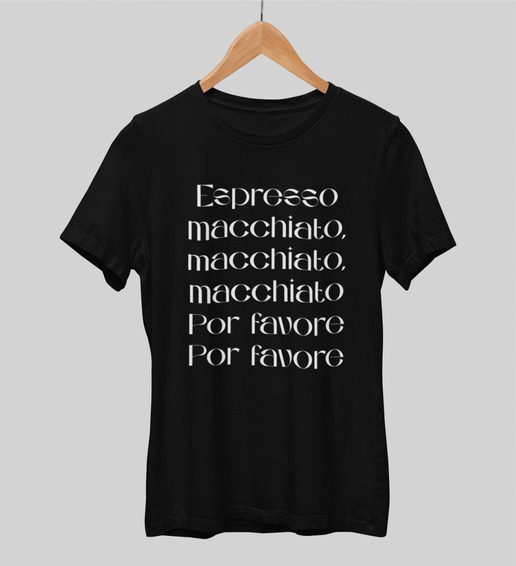 Čierne UNISEX tričko „Espresso“