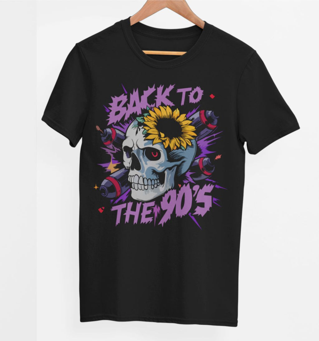 Čierne UNISEX tričko „Back to the 90’s“