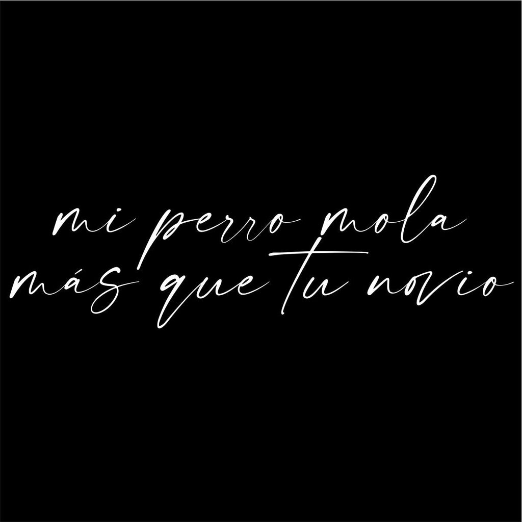 Čierne UNISEX tričko „Mi perro sabe“