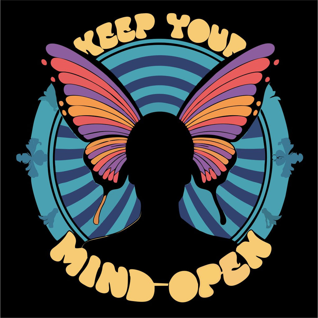 Čierne UNISEX tričko „Keep your mind open“