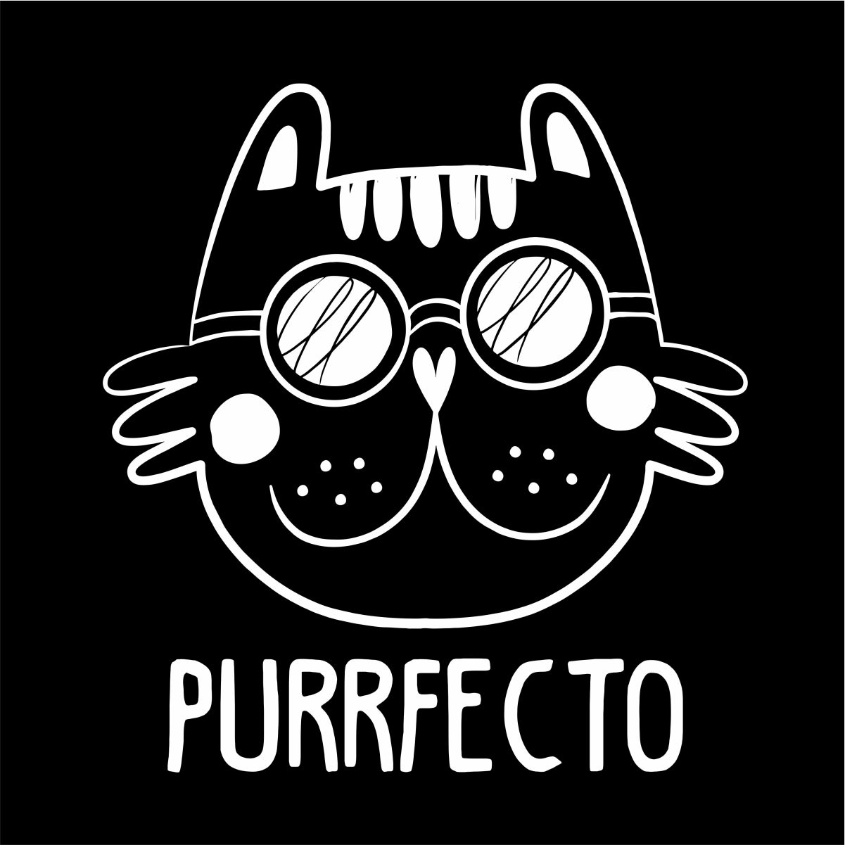 Čierne UNISEX tričko „Purrfecto“