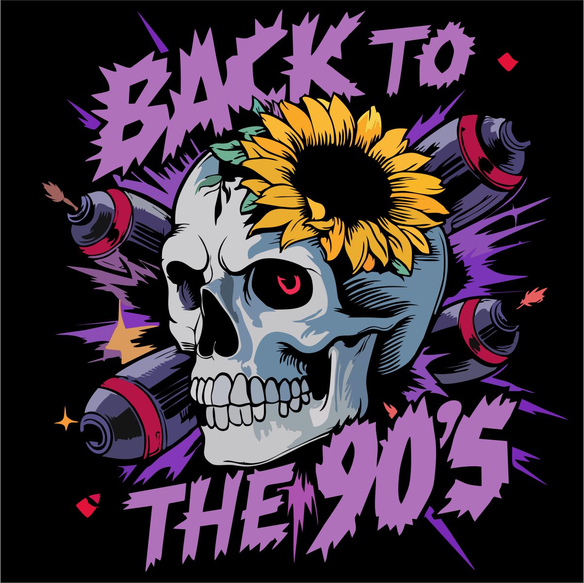Čierne UNISEX tričko „Back to the 90’s“