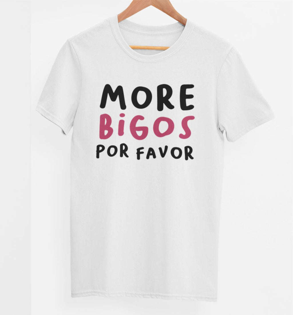 Biele UNISEX tričko „Viac bigosu“