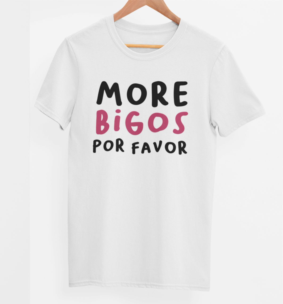 Biele UNISEX tričko „Viac bigosu“
