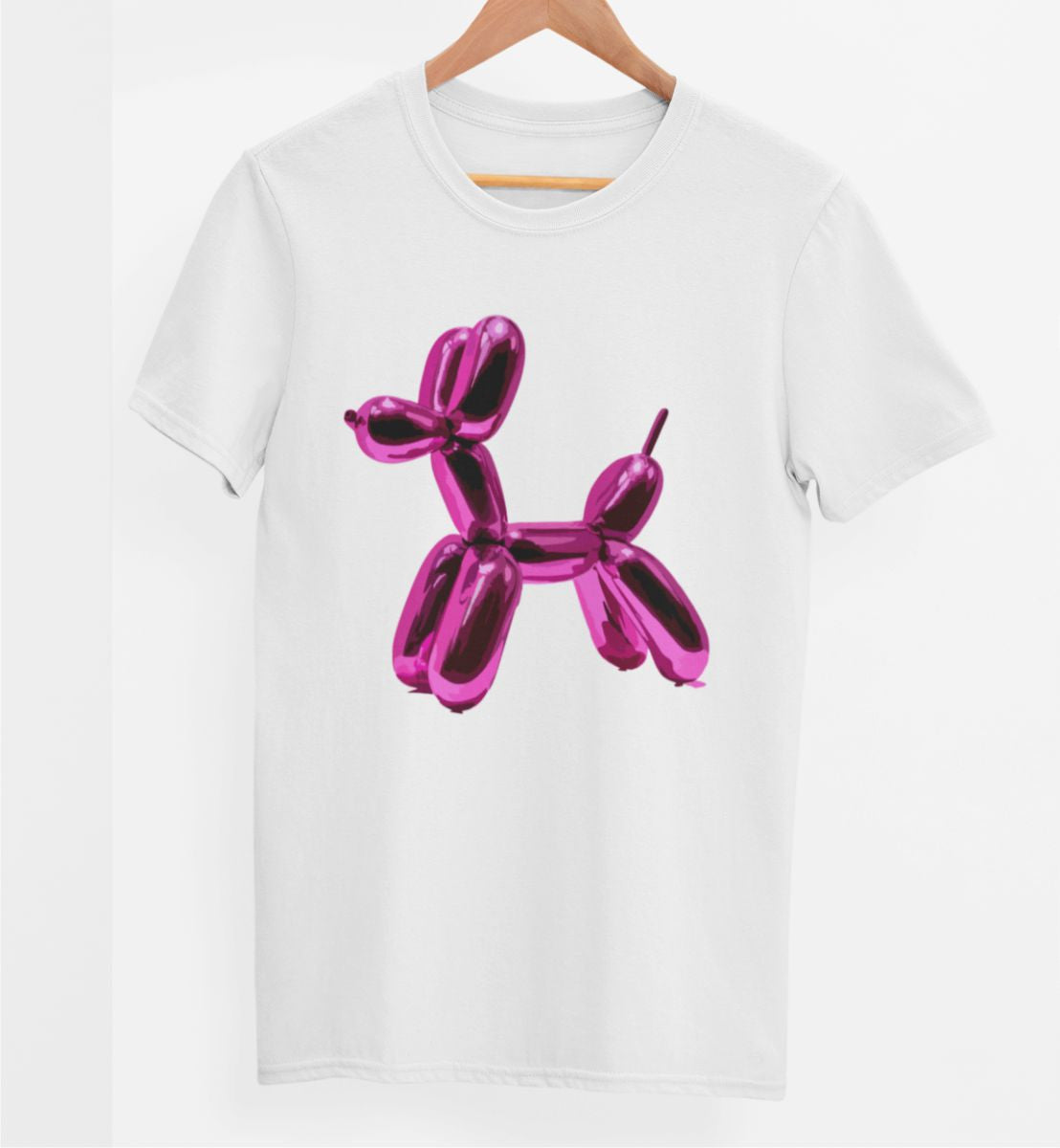 Biele UNISEX tričko „Kovový pes“