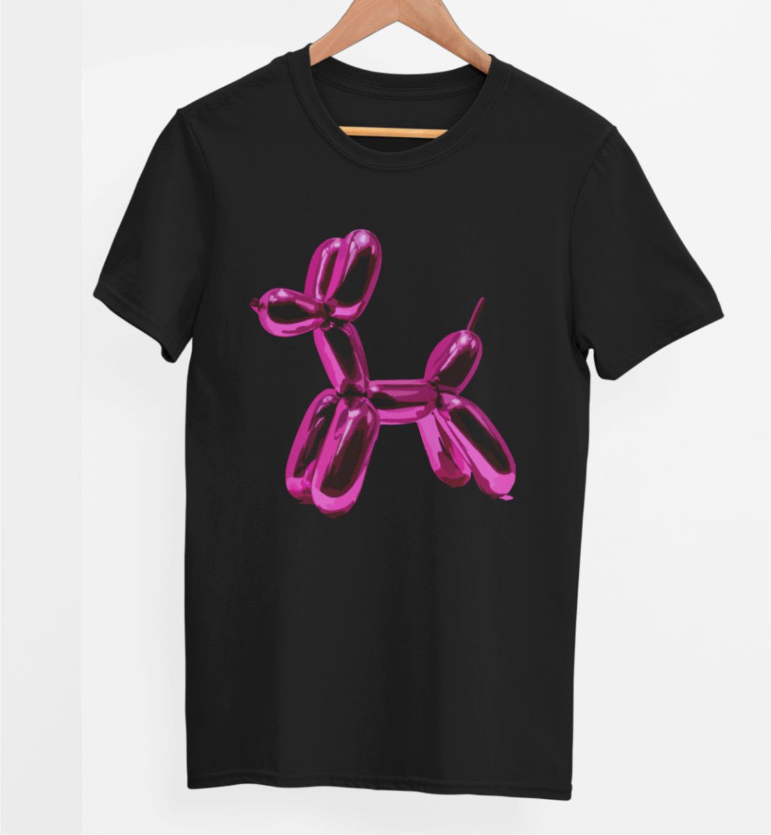 Čierne UNISEX tričko „Kovový pes“