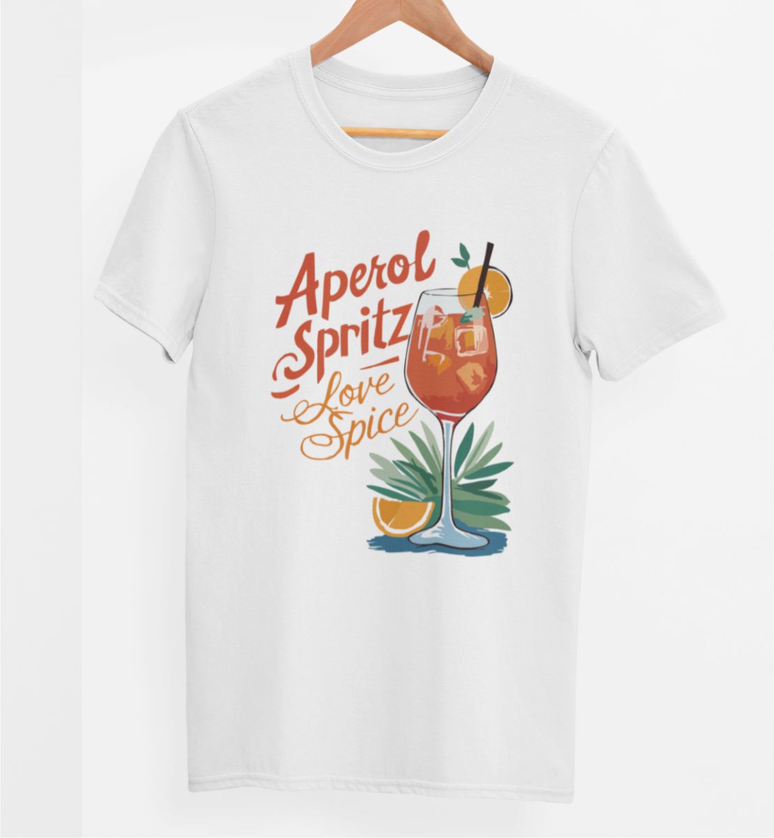 Biele UNISEX tričko „Aperol“