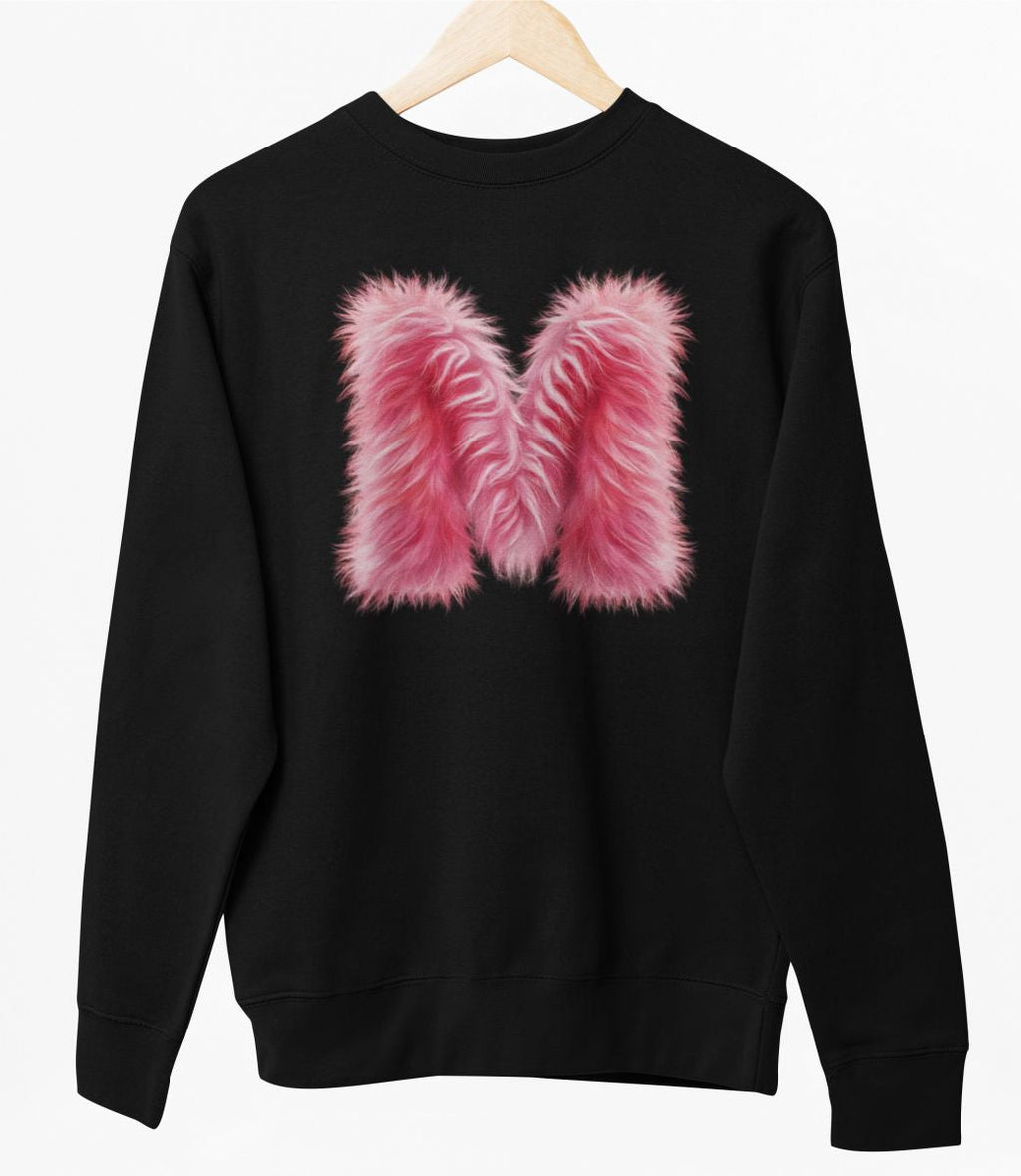 Čierny UNISEX pulóver „Písmeno M“