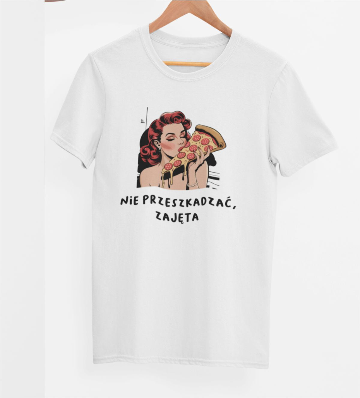 Biele UNISEX tričko „Prosím, nerušiť, zaneprázdnený“