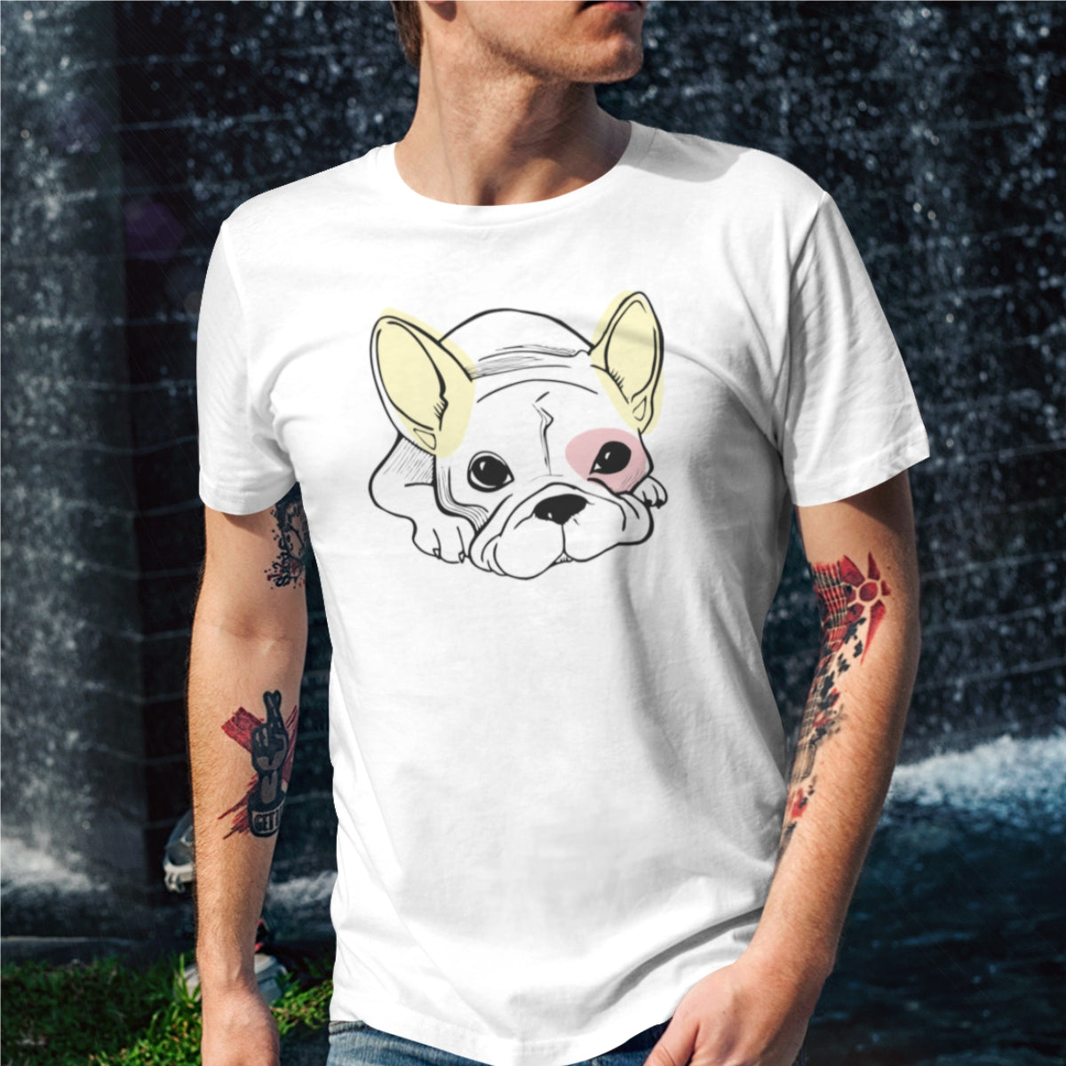 Biele UNISEX tričko „Mi perro es perfecto“