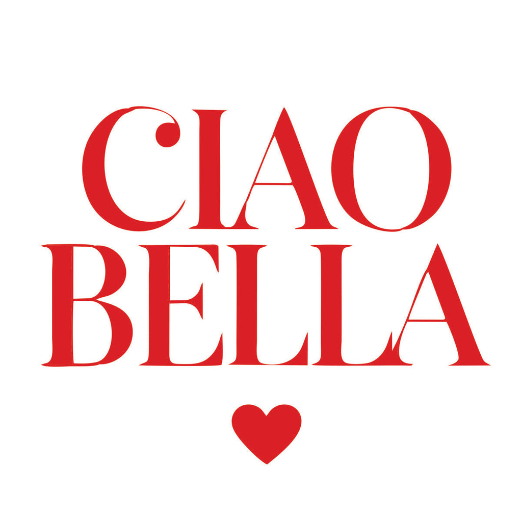 Biele UNISEX tričko „CIAO BELLA“