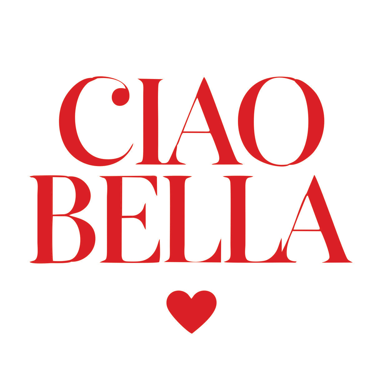 Biely UNISEX pulóver „CIAO BELLA“