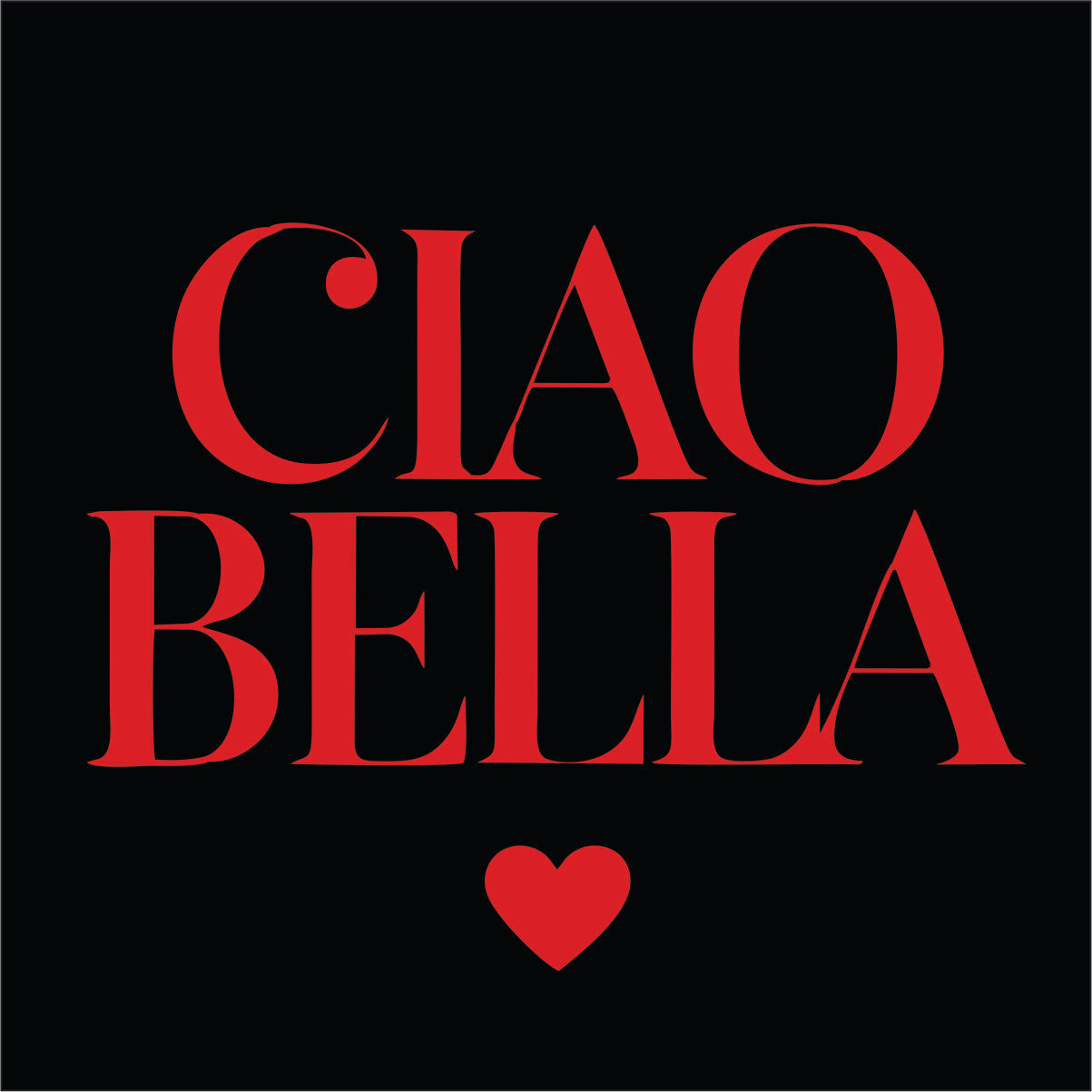 Čierny UNISEX pulóver „CIAO BELLA“