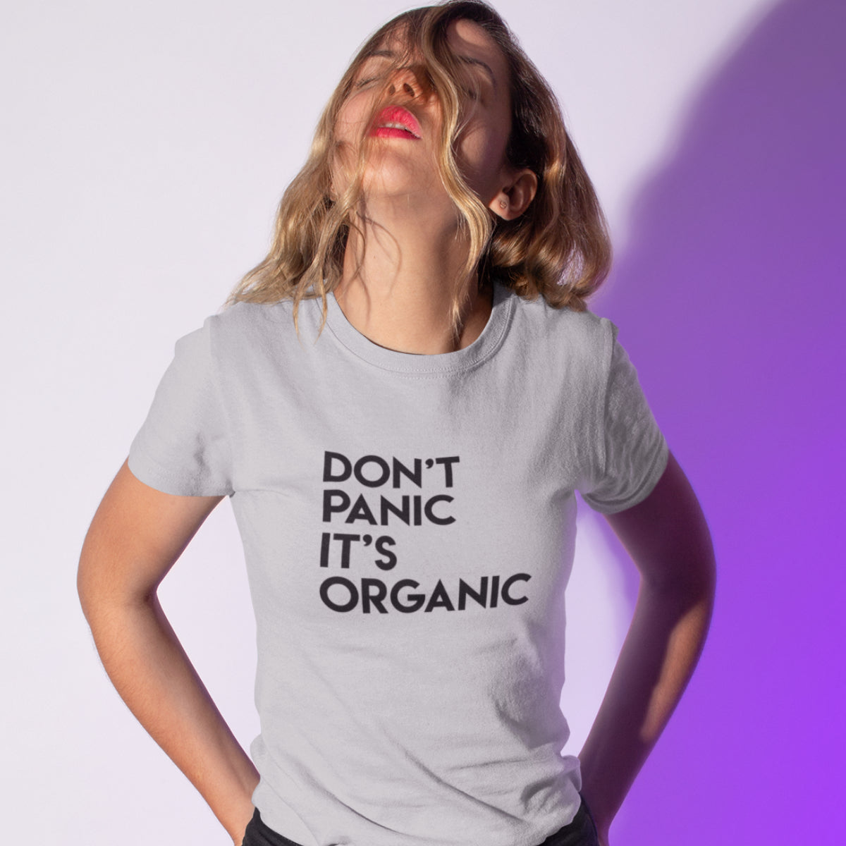 Sivomelírované UNISEX tričko „Nerob paniku“
