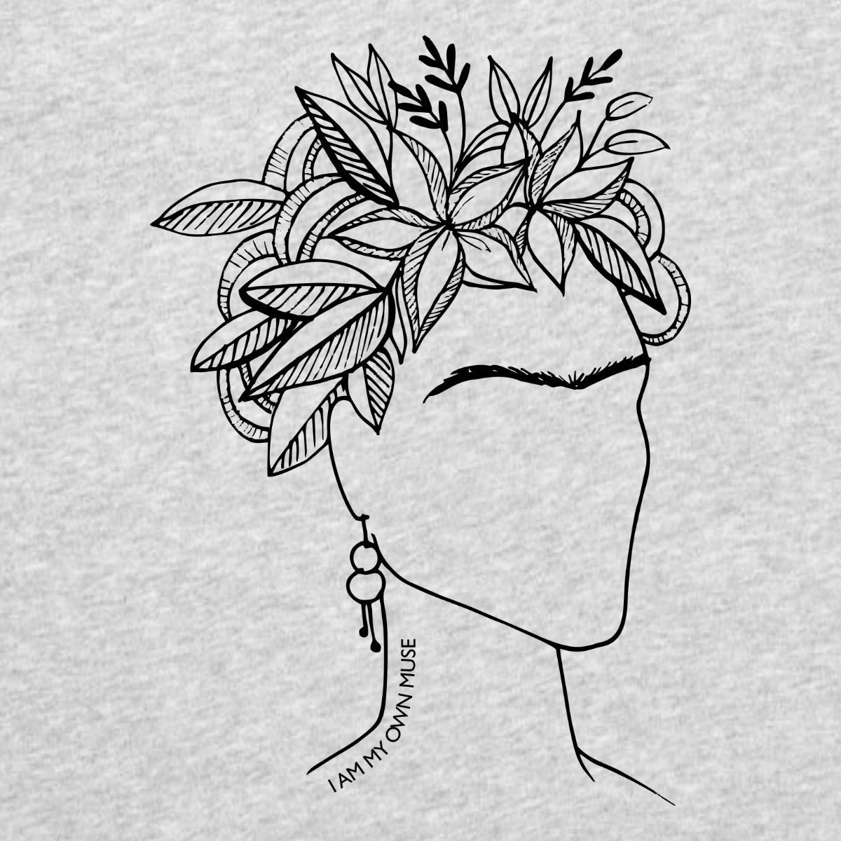 Sivomelírované UNISEX tričko „Frida“