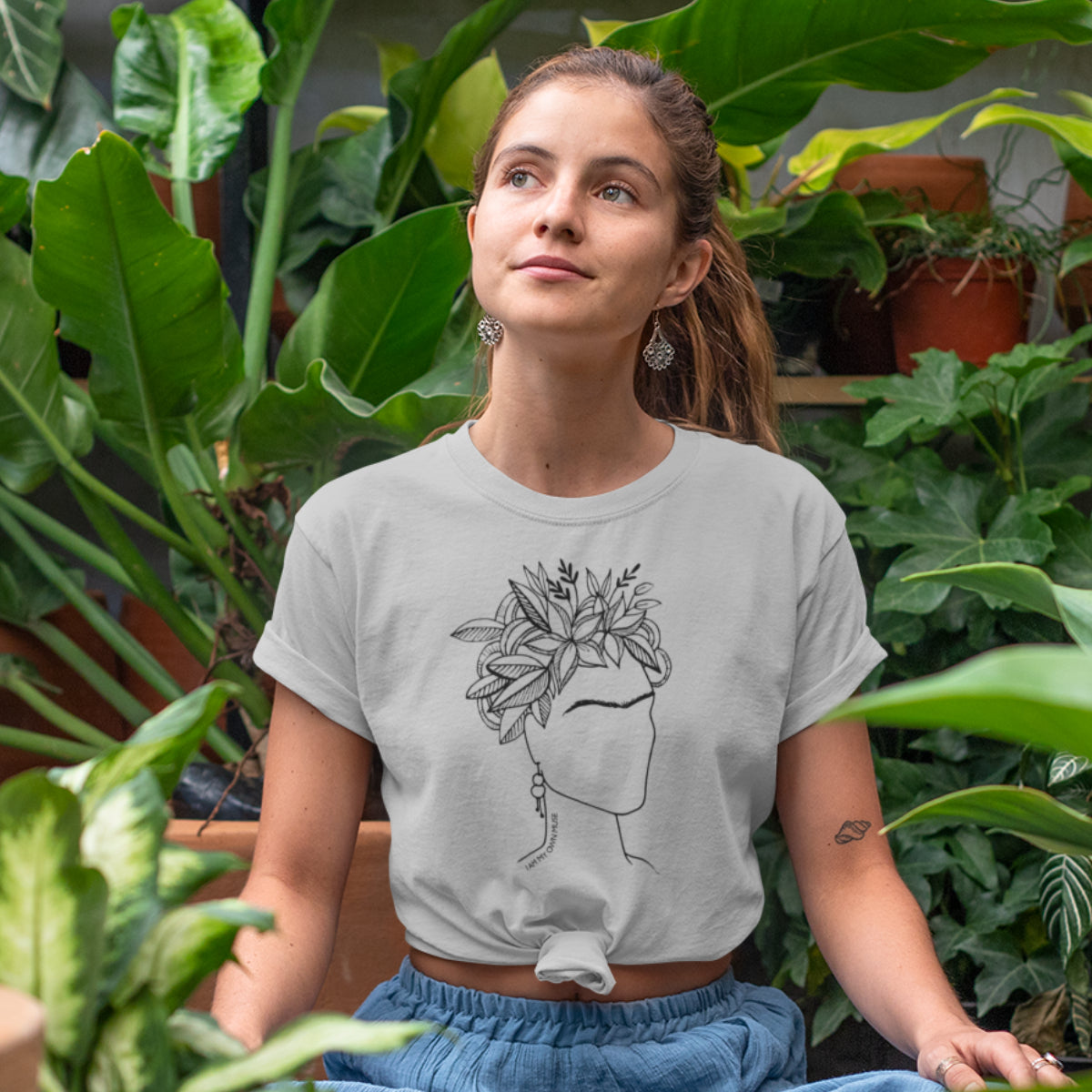 Sivomelírované UNISEX tričko „Frida“