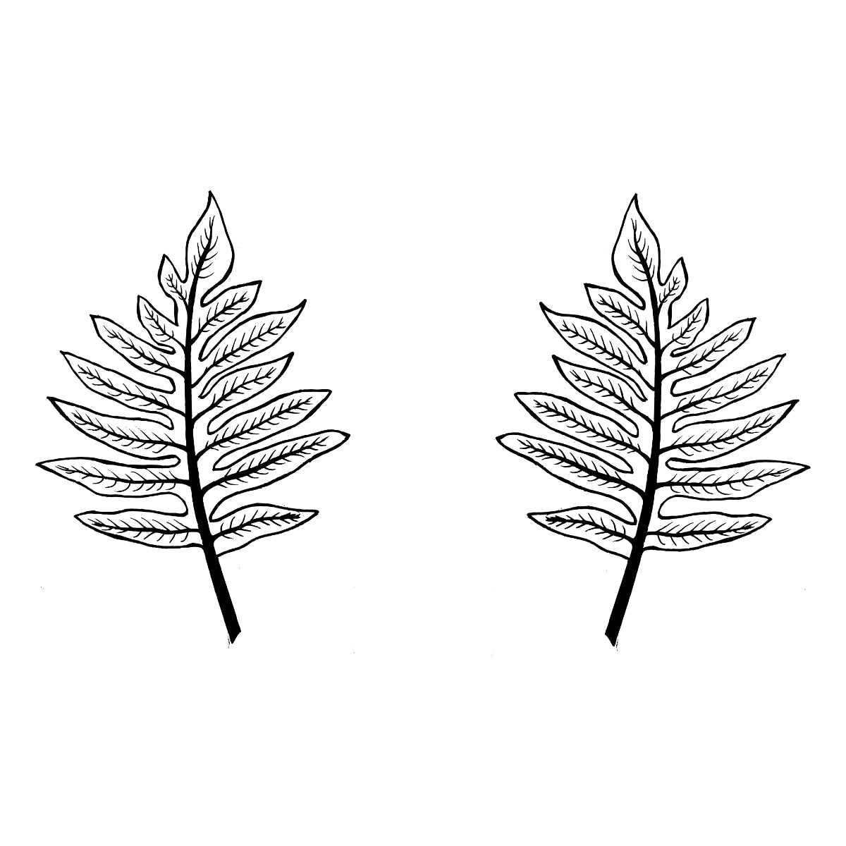 Biele tričko „Two Leaves“