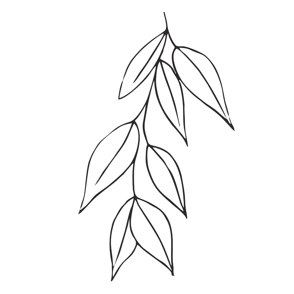 Biele tričko „Leaves“