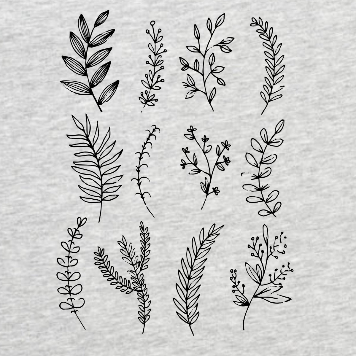 Šedé melírované tričko „Nature Motives“