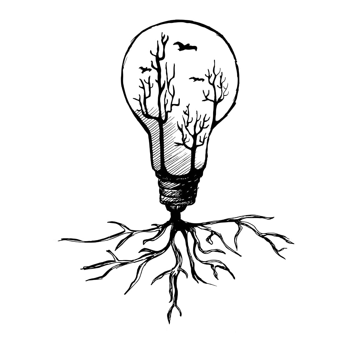 Biele tričko „Light Bulb“