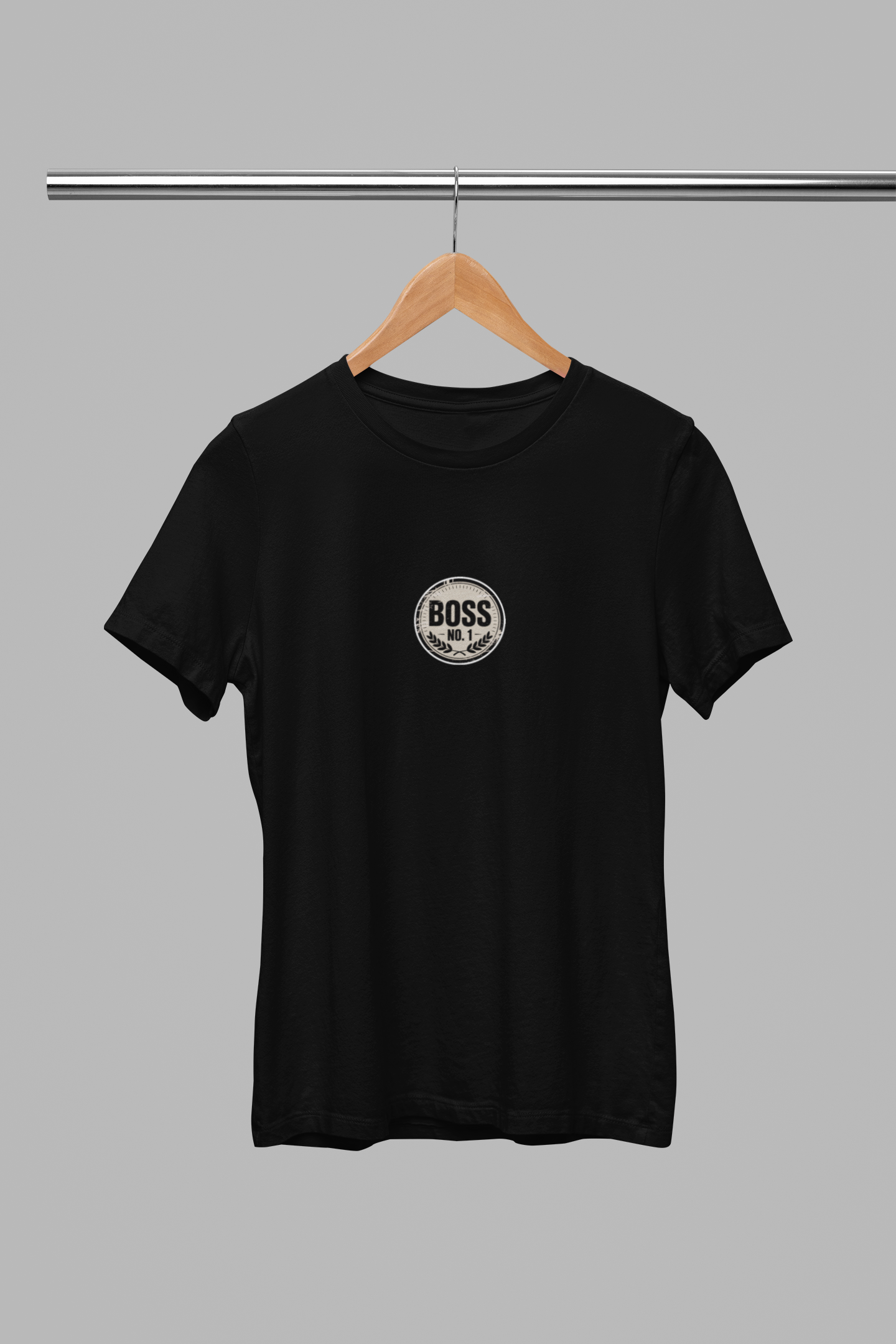 Čierne UNISEX tričko "Boss No1"