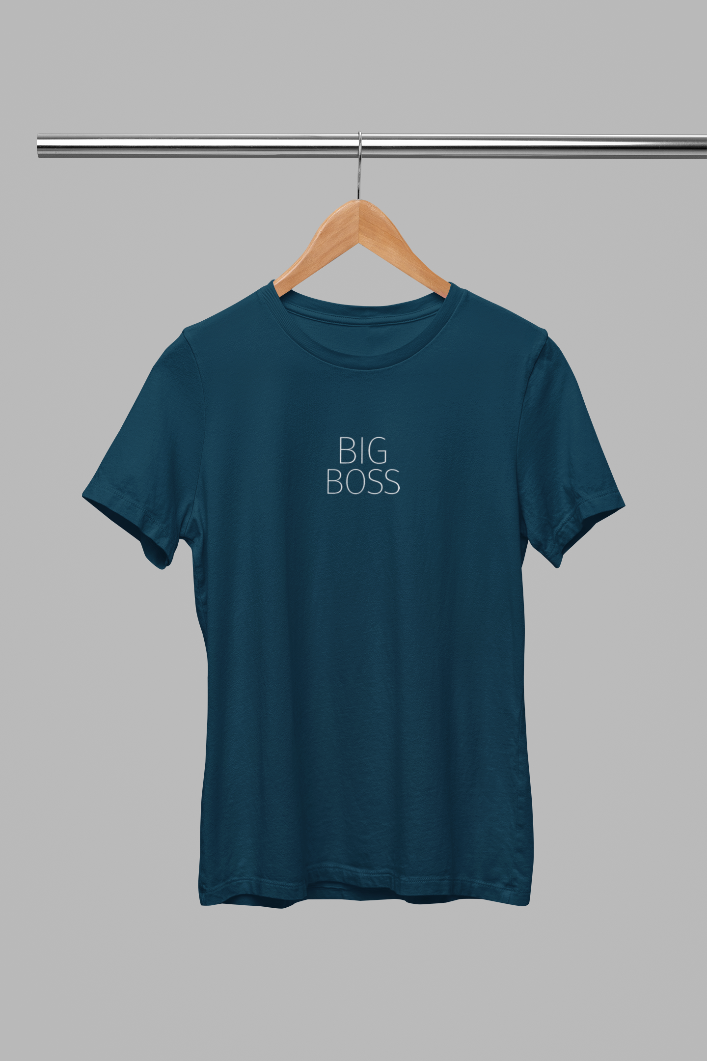 Tmavomodré unisex tričko "Big Boss"
