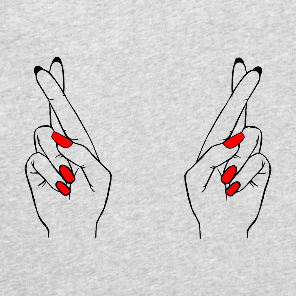 Szara Melanżowa T-shirt palce