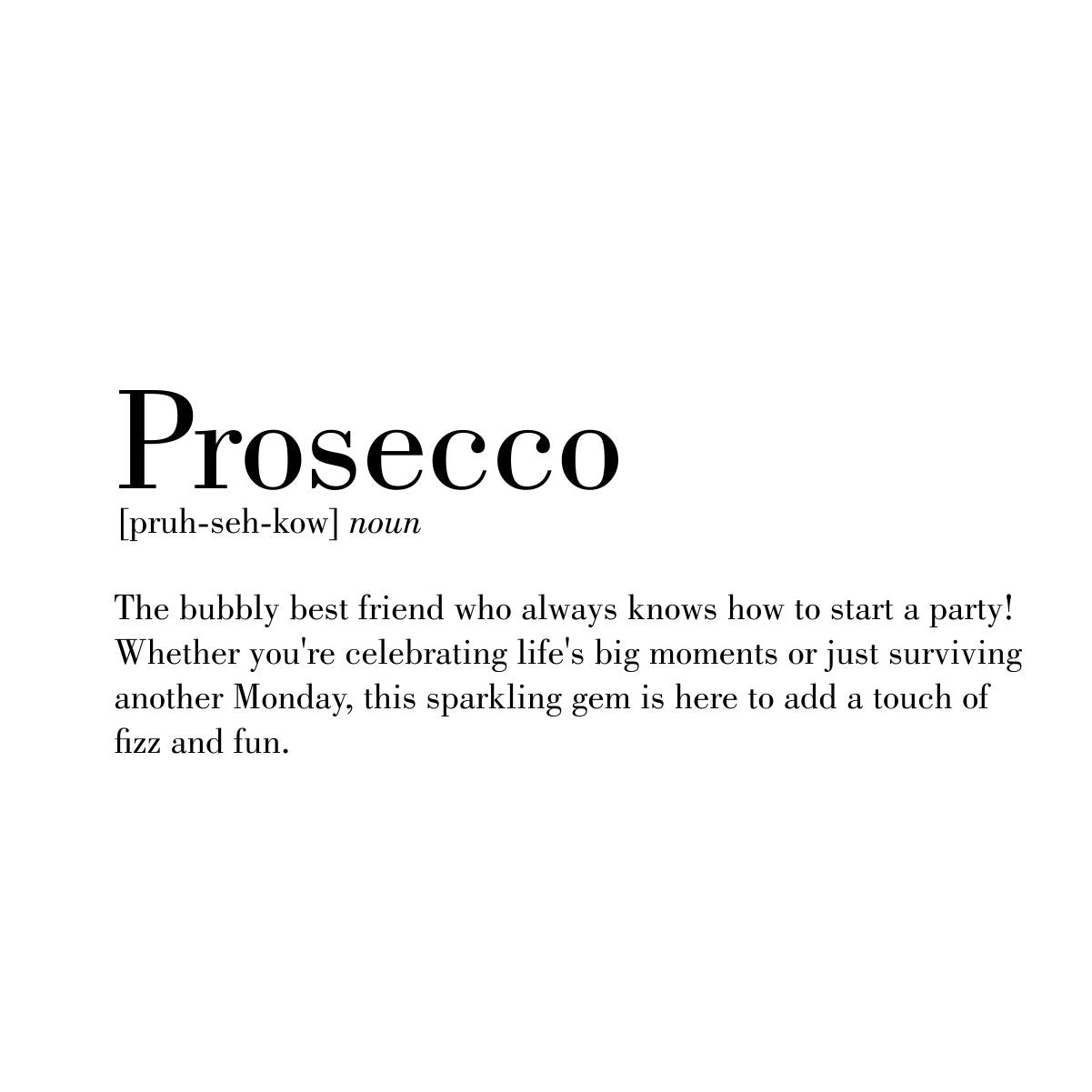 Biele UNISEX tričko „Prosecco“