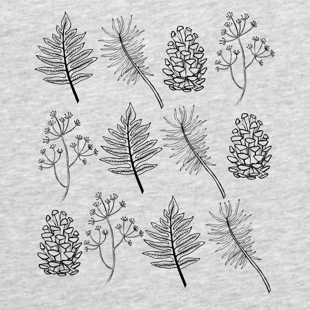 Šedé melírované tričko „Motives of Nature“