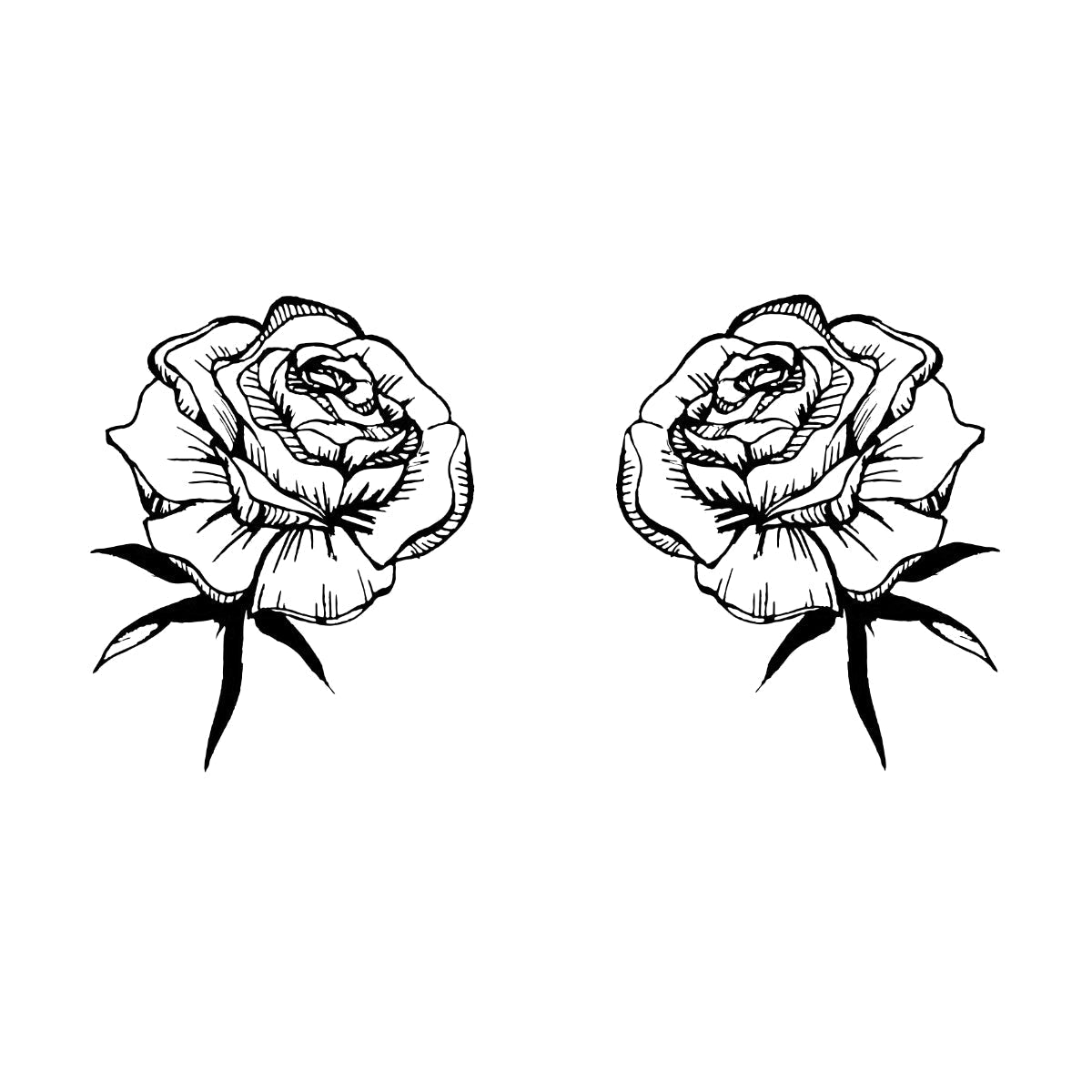 Biele tričko „Roses“