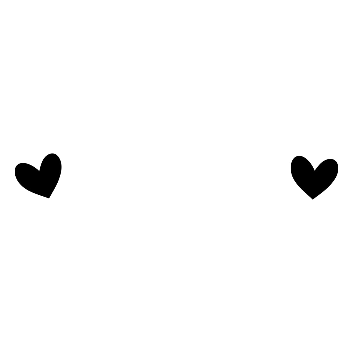 Biele tričko „Hearts“